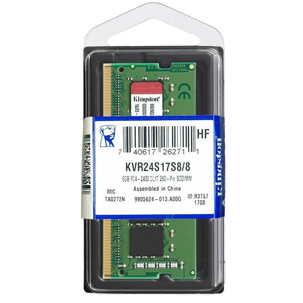 KINGSTON VALUERAM - 8GB 2400MHZ DDR4 SODIMM MEMORIA RAM (KVR24S17S8/8)