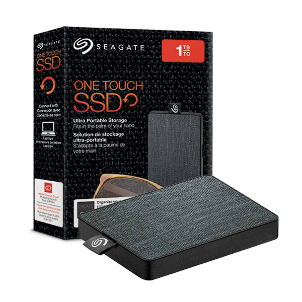 SEAGATE - SSD 1TB EXT USB 3.0 ONE TOUCH WINDOWS / MAC  BLACK (STJE1000400)