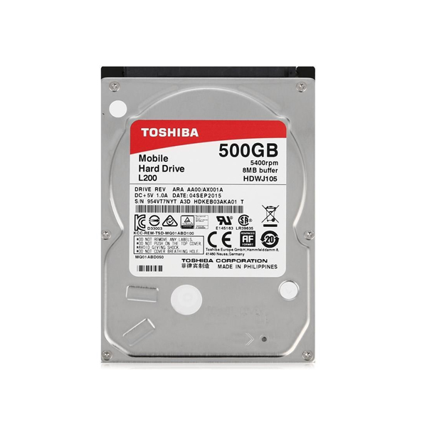TOSHIBA - 500GB 2.5