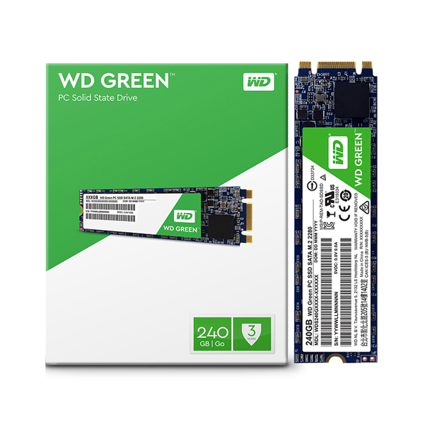 WESTERN DIGITAL - GREEN PC SSD 240GB SERIAL ATA III (WDS240G1G0B)